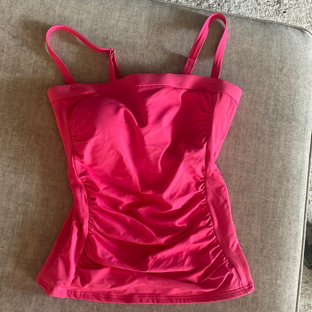 Lands’ End pink tankini size 4 NWT